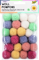 Pompons PASTELL 24 St farbs