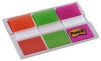 Post-it® Haftmarker 3x20 Haftmarker Index breit orange,  limonengrün,  pink