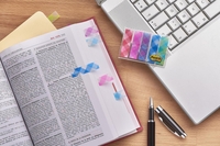 Post-it® Haftmarker 5x20 Haftmarker Index Gingham rot,  pink,  türkis,  blau,  lila