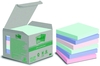 Post-it® Haftnotizen 6 Recycl.Notes 76x76,  100 Bl farbsortiert