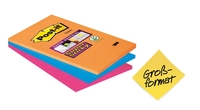 Post-it® Haftnotizen Super Sticky 101x152mm 3x90bl. farbsortiert