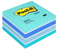 Post-it® Haftnotizen türkis,  weiß,  retroblau,  zenblau,  paradiseblau