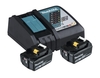 Power Source Kit 2x Akku BL1850B 18V 5, 0 Ah,  Schnellladegerät DC18RC