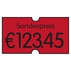 PrinterLabels AS Preisauszeichner-Etiketten 21, 6 x 12, 0 mm leuchtrot