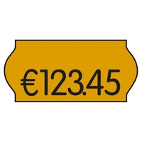 PrinterLabels AS Preisauszeichner-Etiketten 26, 0 x 12, 0 mm leuchtorange