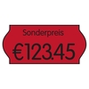 PrinterLabels AS Preisauszeichner-Etiketten 26, 0 x 12, 0 mm leuchtrot