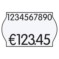 PrinterLabels AS Preisauszeichner-Etiketten 26, 0 x 16, 0 mm weiß