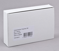 Probeco Visitenkartentasche selbstklebend Visitenkartent.95x60/100St.Hf 6, 0 x 9, 5 cm transparent