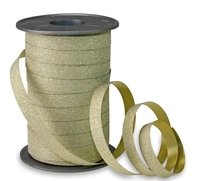 PRÄSENT Geschenkbänder Glitter Gold