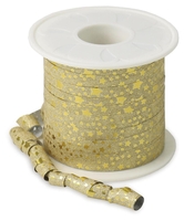 PRÄSENT Geschenkbänder Glitter Gold