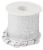 PRÄSENT Geschenkbänder Glitter Silber