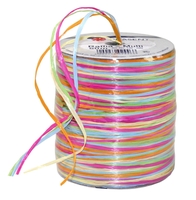PRÄSENT Geschenkbänder Multi-Raffia Mehrfarbig