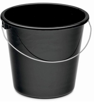 Putzeimer Haushaltseimer schwarz 5L 5, 0 l Schwarz