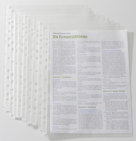 RAPESCO® Prospekthüllen Prospekthüllen,  A4,  glasklar DIN A4 0.06 mm Transparent