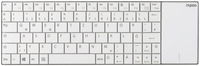 Rapoo E2710 Wireless Tastatur mit Touchpad - Weiß