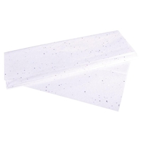 Rayher Seidenpapier 50 cm x 75 cm glitter weiß