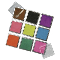 Rayher Stempelkissen Rayher Stempelk.-Set 9-Farben 3, 5 x 3, 5 cm Mehrfarbig