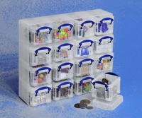 Really Useful Box Aufbewahrungsboxen Organizer transparent 16x0, 14l 16x 0, 14 l - 28, 0 x 8, 5 x 22, 5 cm transparent