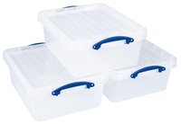 Really Useful Box Aufbewahrungsboxen Really Useful Box 3x23, 5l 3x 23, 5 l - 50, 0 x 39, 5 x 19, 5 cm transparent