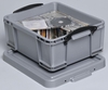 Really Useful Box Aufbewahrungsboxen Useful Box 18, 0l silber 18, 0 l - 48, 0 x 39, 0 x 20, 0 cm silber