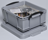 Really Useful Box Aufbewahrungsboxen Useful Box 18, 0l silber 18, 0 l - 48, 0 x 39, 0 x 20, 0 cm silber
