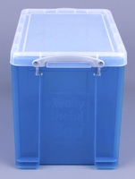 Really Useful Box Aufbewahrungsboxen Useful Box Trans 19, 0l blau 19, 0 l - 39, 5 x 25, 5 x 29, 0 cm transparent,  blau