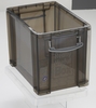 Really Useful Box Aufbewahrungsboxen Useful Box Trans 19, 0l grau 19, 0 l - 39, 5 x 25, 5 x 29, 0 cm transparent,  grau