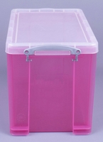 Really Useful Box Aufbewahrungsboxen Useful Box Trans 19, 0l pink 19, 0 l - 39, 5 x 25, 5 x 29, 0 cm transparent,  pink