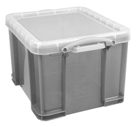 Really Useful Box Aufbewahrungsboxen Useful Box Trans 35, 0l grau 35, 0 l - 48, 0 x 39, 0 x 31, 0 cm transparent,  grau