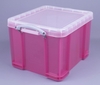 Really Useful Box Aufbewahrungsboxen Useful Box Trans 35, 0l pink 35, 0 l - 48, 0 x 39, 0 x 31, 0 cm transparent,  pink