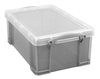 Really Useful Box Aufbewahrungsboxen Useful Box Trans 9, 0l grau 9, 0 l - 39, 5 x 25, 5 x 15, 5 cm transparent,  grau