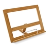 relaxdays Buchstützen Kochbuchhalter Bambus natur 32, 0 x 18, 0 x 24, 0 cm braun