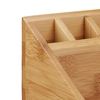 relaxdays Schreibtisch-Organizer Schreibtischorganizer Bambus 23, 0 x 10, 0 x 10, 0 cm Braun