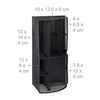 relaxdays Schreibtisch-Organizer Schreibtischorganizer Meta. sz 27, 5 x 14, 0 x 12, 5 cm Schwarz