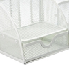 relaxdays Schreibtisch-Organizer Schreibtischorganizer Meta. ws 28, 0 x 14, 0 x 13, 0 cm weiß