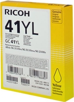 Ricoh Original Type GC 41YL Druckerpatrone gelb 600 Seiten (405768) für 2100N,  3110DN/DNw/SFNw,  3100SNw,  3120B SFNw