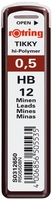 rotring Bleistiftminen rotring Feinminen 0, 5HB 12 St. HB Schwarz