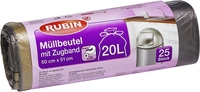 RUBIN Müllbeutel RUBIN Müllbeutel 20l/25St 20, 0 l Schwarz