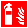 SafetyMarking® Brandschutzschild Schild Feuerlöscher 15x15 cm 15 cm x 15 cm Feuerlöscher
