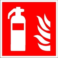 SafetyMarking® Brandschutzschild Schild Feuerlöscher 15x15 cm 15 cm x 15 cm Feuerlöscher