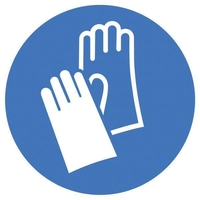 SafetyMarking® Gebotsaufkleber Schild Handschutz benutzen 10 cm Handschutz benutzen