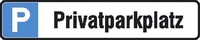 SafetyMarking® Hinweisschild Schild P Privatpark 52x11 cm 52 cm x 11 cm P Privatparkplatz