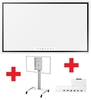 Samsung Flip 2 WM65R Flipchart 165 cm 65 Zoll + Peerless-AV SR560-FLIP2 Rollwagen + Samsung CY-TF65BRCXEN Tray