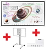 Samsung Flip Pro WM55B Flipchart 138, 7 cm 55 Zoll inkl. Peerless SR560 rotierbarer Rollwagen & Tray CY-TF65BBC