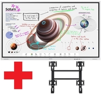 Samsung Flip Pro WM85B Flipchart 85 Zoll 215, 9 cm + Samsung WMN-8200SF Wandhalterung starr