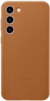 Samsung Leather Cover für Galaxy S23+ Kamelhaarfarbe