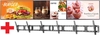 Samsung Menuboard Komplettset 3x Samsung BE43C-H TV Display + Neomounts NS-WMB300