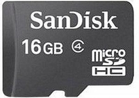 SanDisk - Flash-Speicherkarte - 16 GB - Class 4 - microSDHC