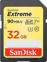 SanDisk Extreme HD Video R90 SDHC 32GB,  UHS-I U3,  Class 10