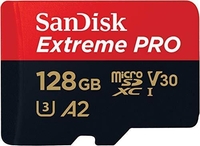 SanDisk Extreme PRO R170/W90 microSDXC 128GB Kit,  UHS-I U3,  A2,  Class 10